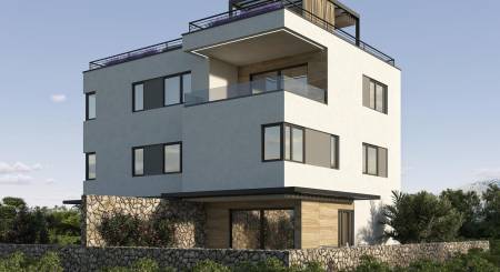 KROATIEN - Wohnung mit Pool in einem modernen Haus - MANDRE, Insel Pag