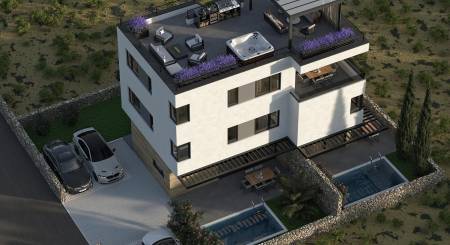 KROATIEN - Wohnung mit Dachterasse - MANDRE, Insel Pag