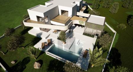 KROATIEN - Luxuriöse architektonisch interessante Villa - VODICE